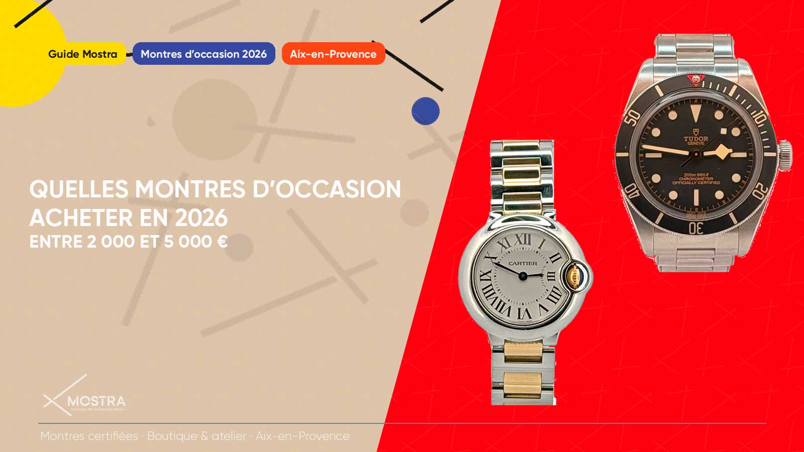 guide d'achat Mostra pour choisir une montre d'occasion entre 2000 et 5000 euros en 2026